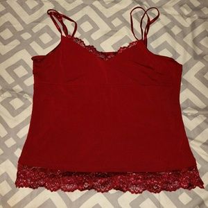 Red Lace Tank Top